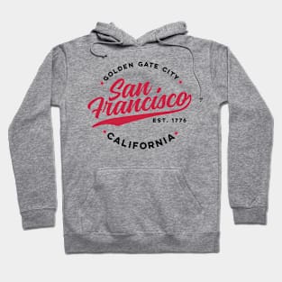 Vintage San Francisco California Golden Gate City USA Hoodie